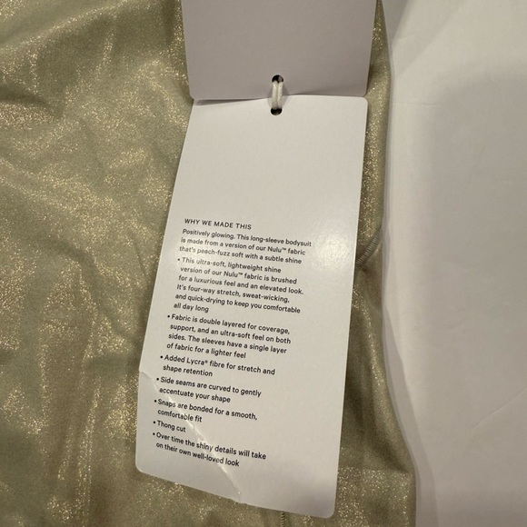 Lululemon Ultra Soft Shine Nulu Wundermost Square Neck Bodysuit Size L NWT - Picture 14 of 17